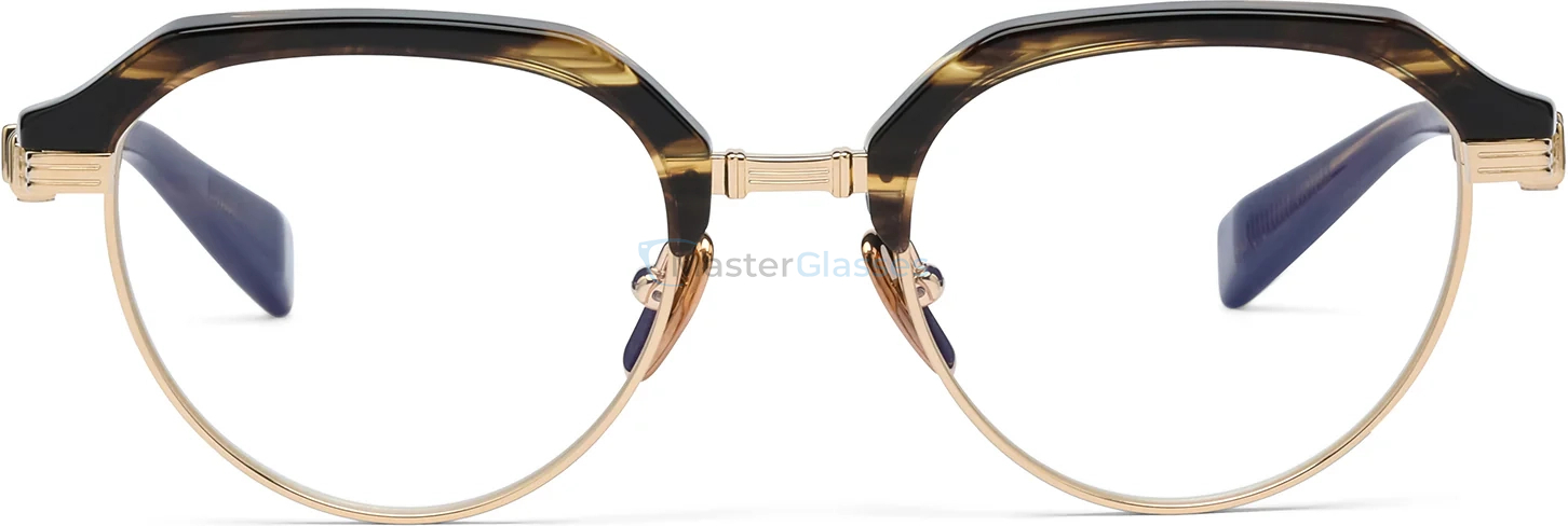  BALMAIN ADMIRAL BRN - GLD,  Dark Brown Swirl - 12k Gold, CLEAR