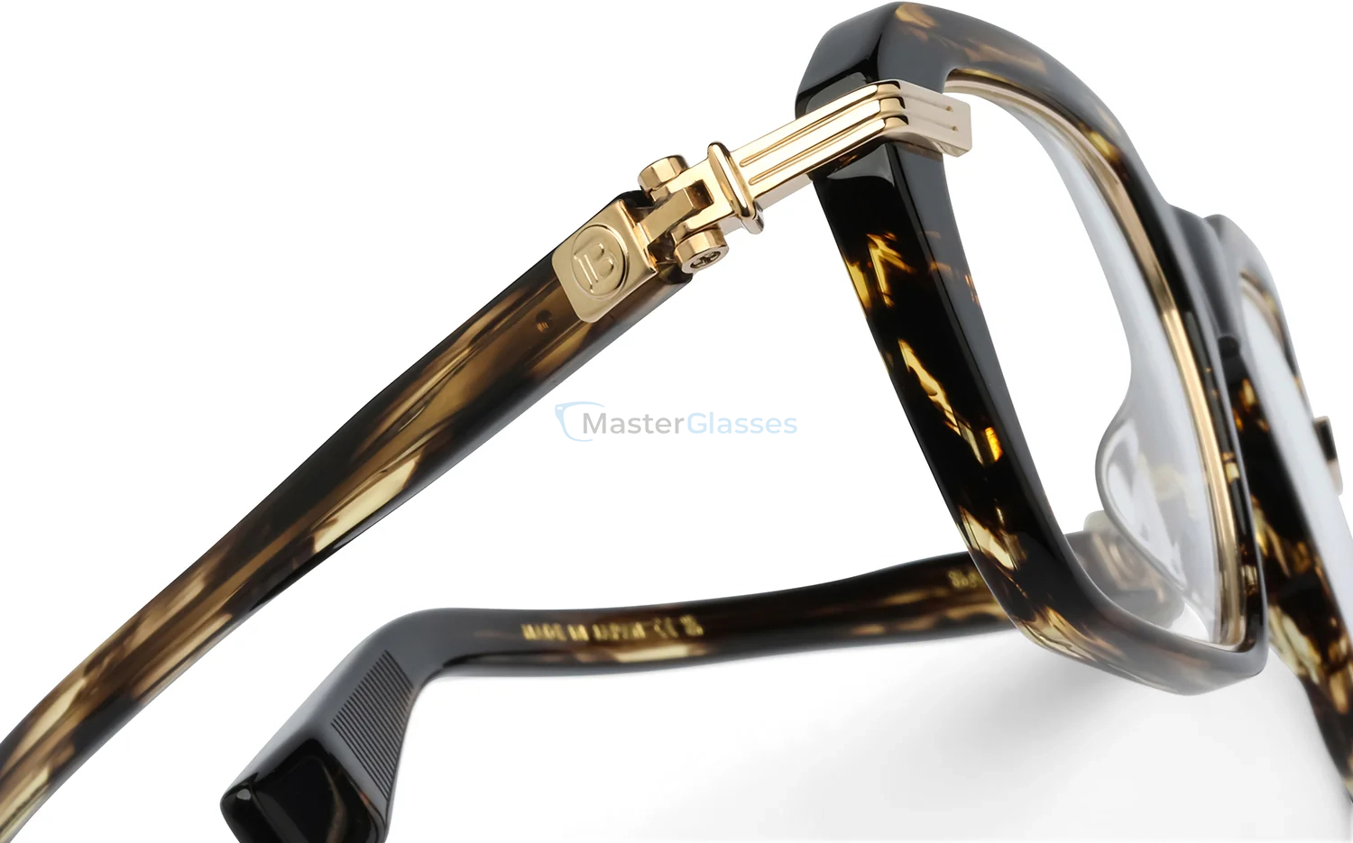  BALMAIN LEGION V BRN - GLD,  Dark Brown Swirl - 12k Gold, CLEAR