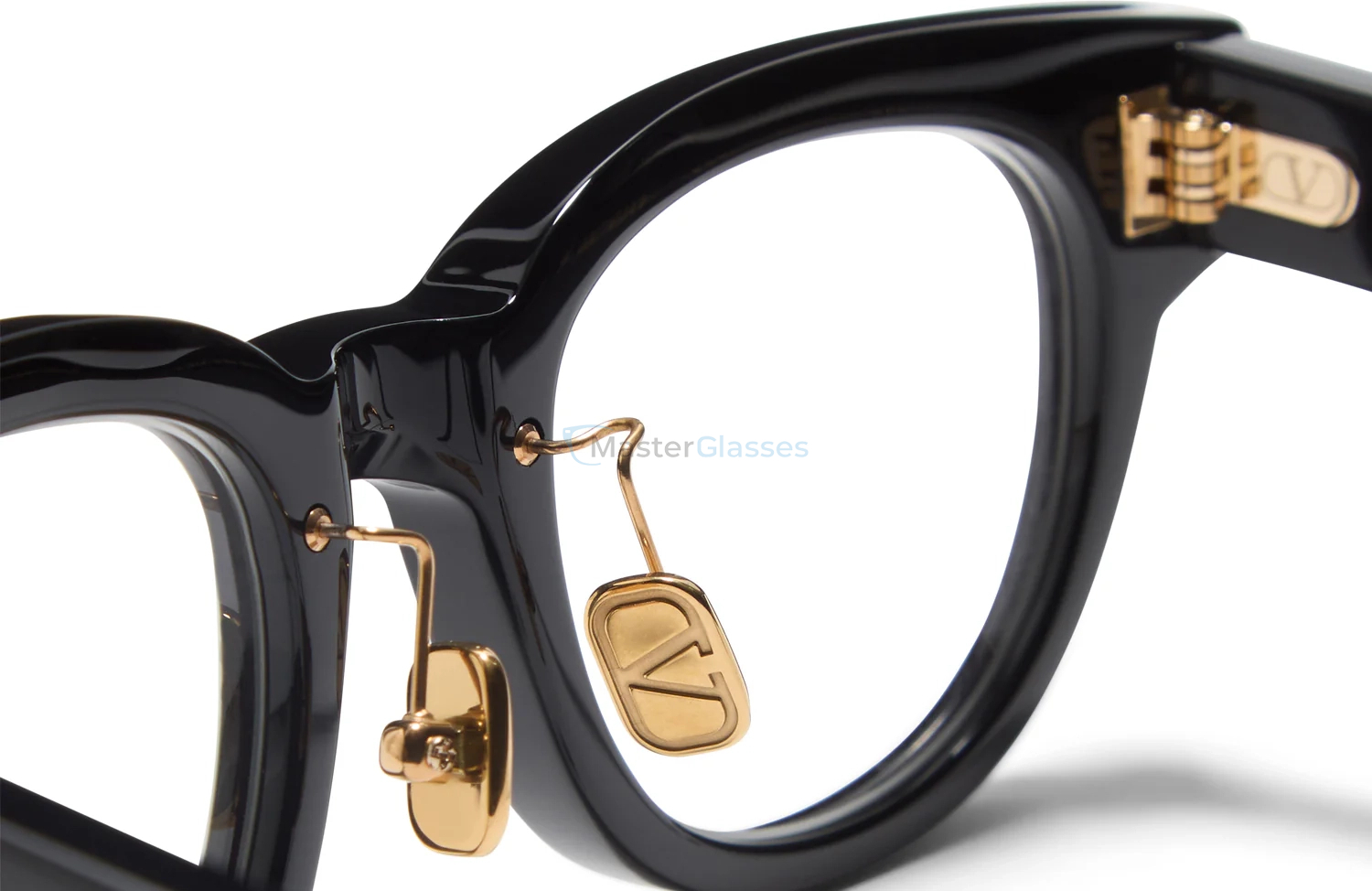  VALENTINO V - ESSENTIAL V BLK - GLD,  Black w/V-Light Gold, CLEAR