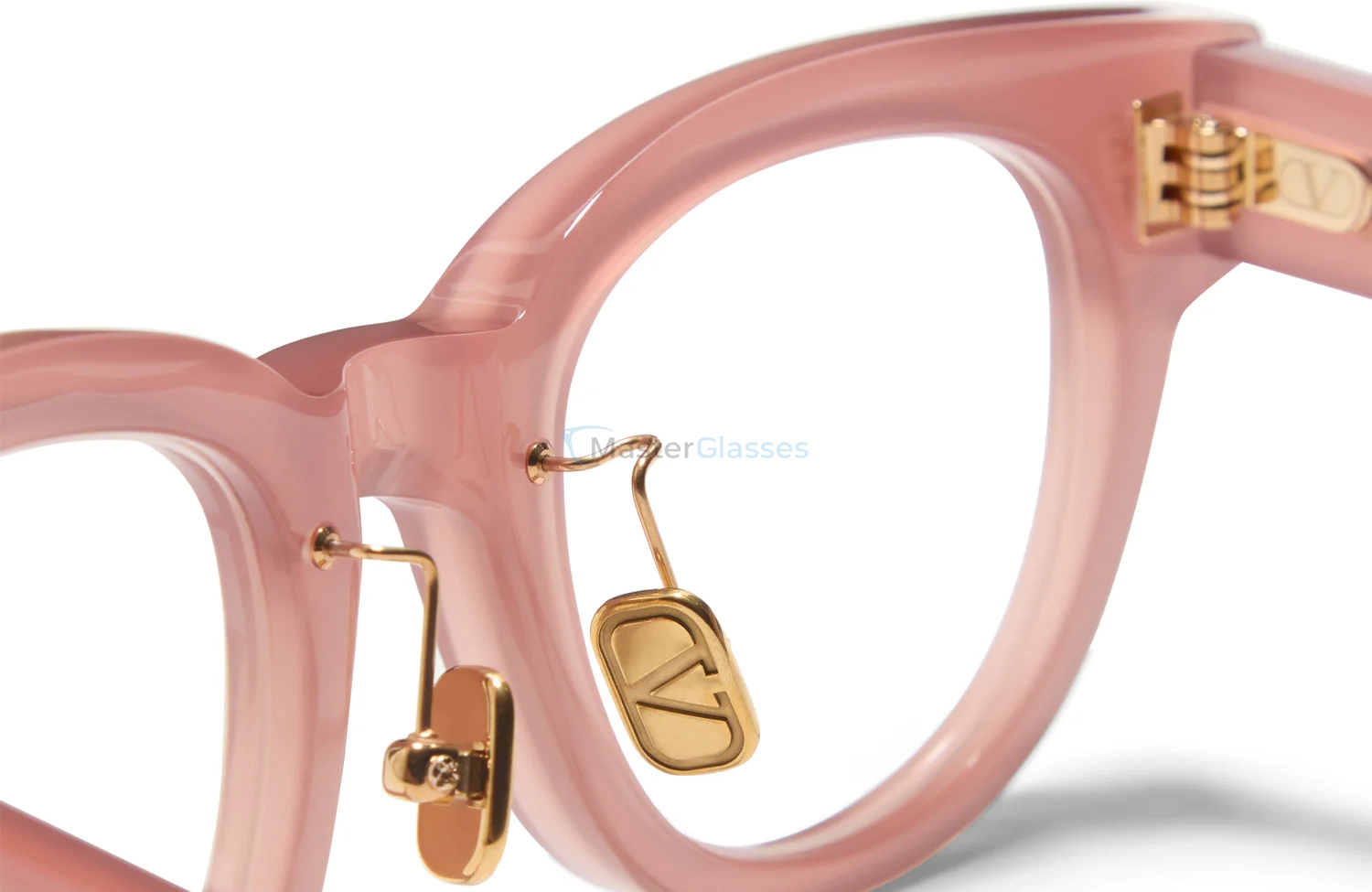  VALENTINO V - ESSENTIAL V PNK - GLD,  Cloudy Powder Pink, CLEAR