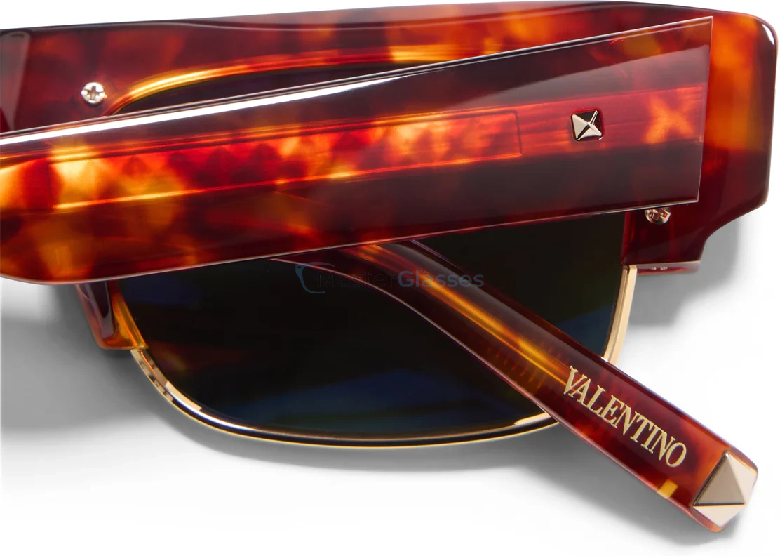  VALENTINO XI TRT - GLD,  Honey Tortoise - V-Light Gold, Dark Green Lenses