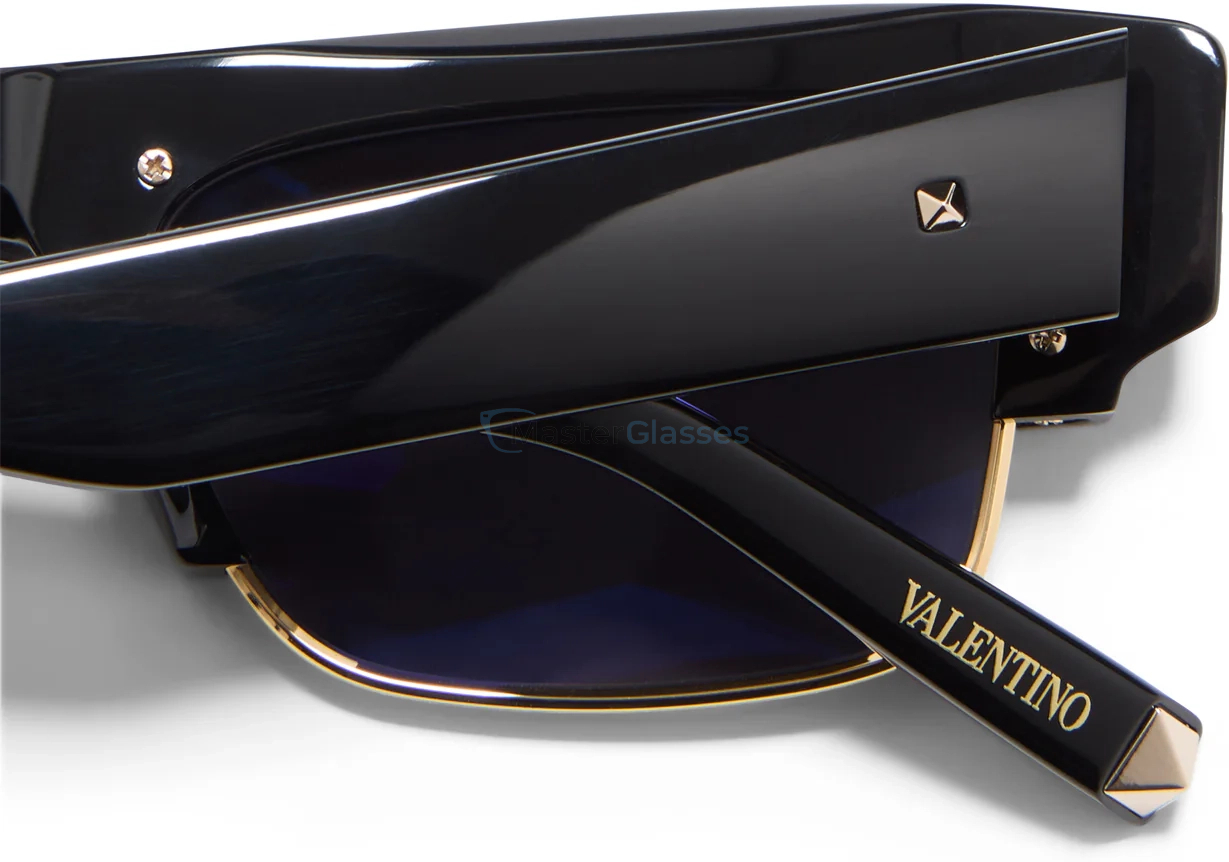   VALENTINO XI BLK - GLD,  Black - V-Light Gold, Smoke Grey Lenses