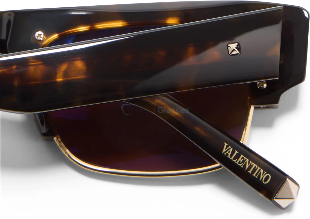   VALENTINO XI BRN - GLD,  Brown Tortoise - V-Light Gold, Dark Brown Lenses