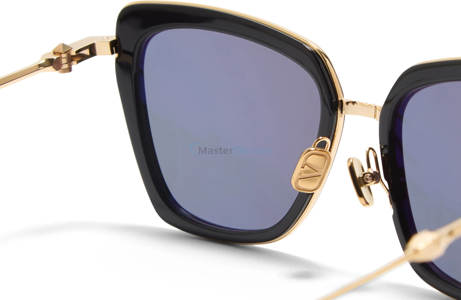   VALENTINO V - DAYDREAM II BLK - GLD,  Black - V-Light Gold, Smoke Grey Lenses