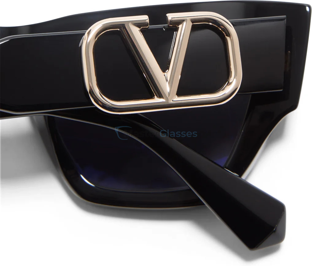   VALENTINO V - SETTE BLK - GLD,  Black - V-Light Gold, Smoke Grey Lenses
