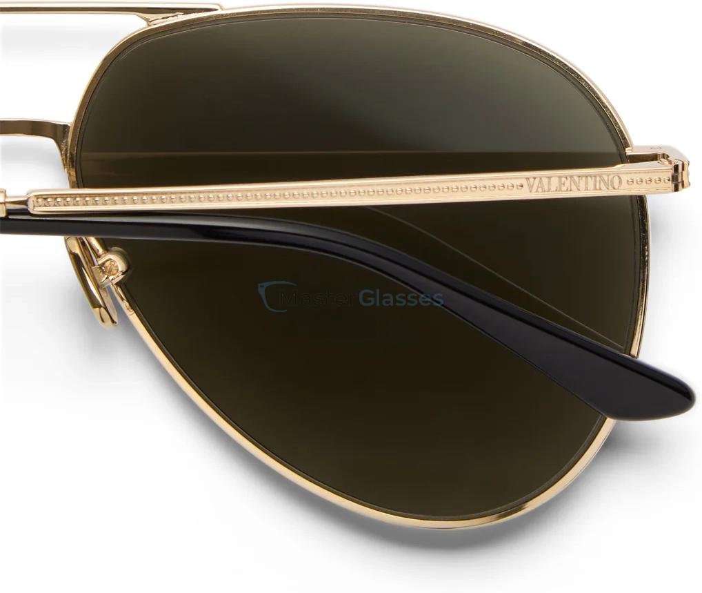   VALENTINO VLS-172 GLD - BLK,  V-Light Gold - Black, Dark Green Lenses