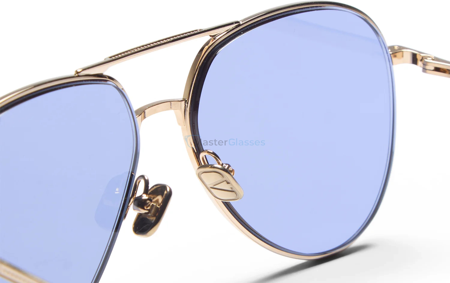   VALENTINO VLS-172 GLD - TRT,  V-Light Gold - Dark Havana, Blue Lenses