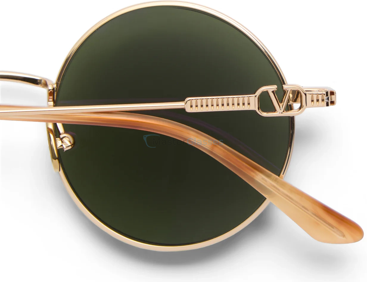   VALENTINO VLS-173 GLD - TRT,  V-Light Gold - Light Havana, Dark Green Lenses
