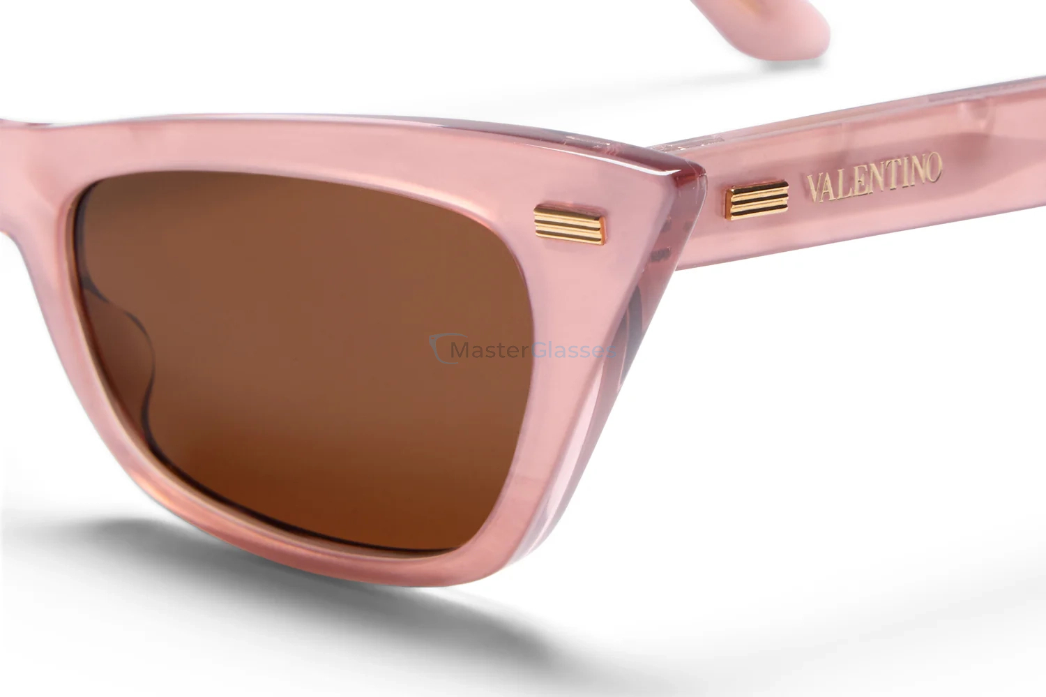   VALENTINO VLS-176 PNK - GLD,  Pink Pearl - V-Light Gold, Brown Lenses