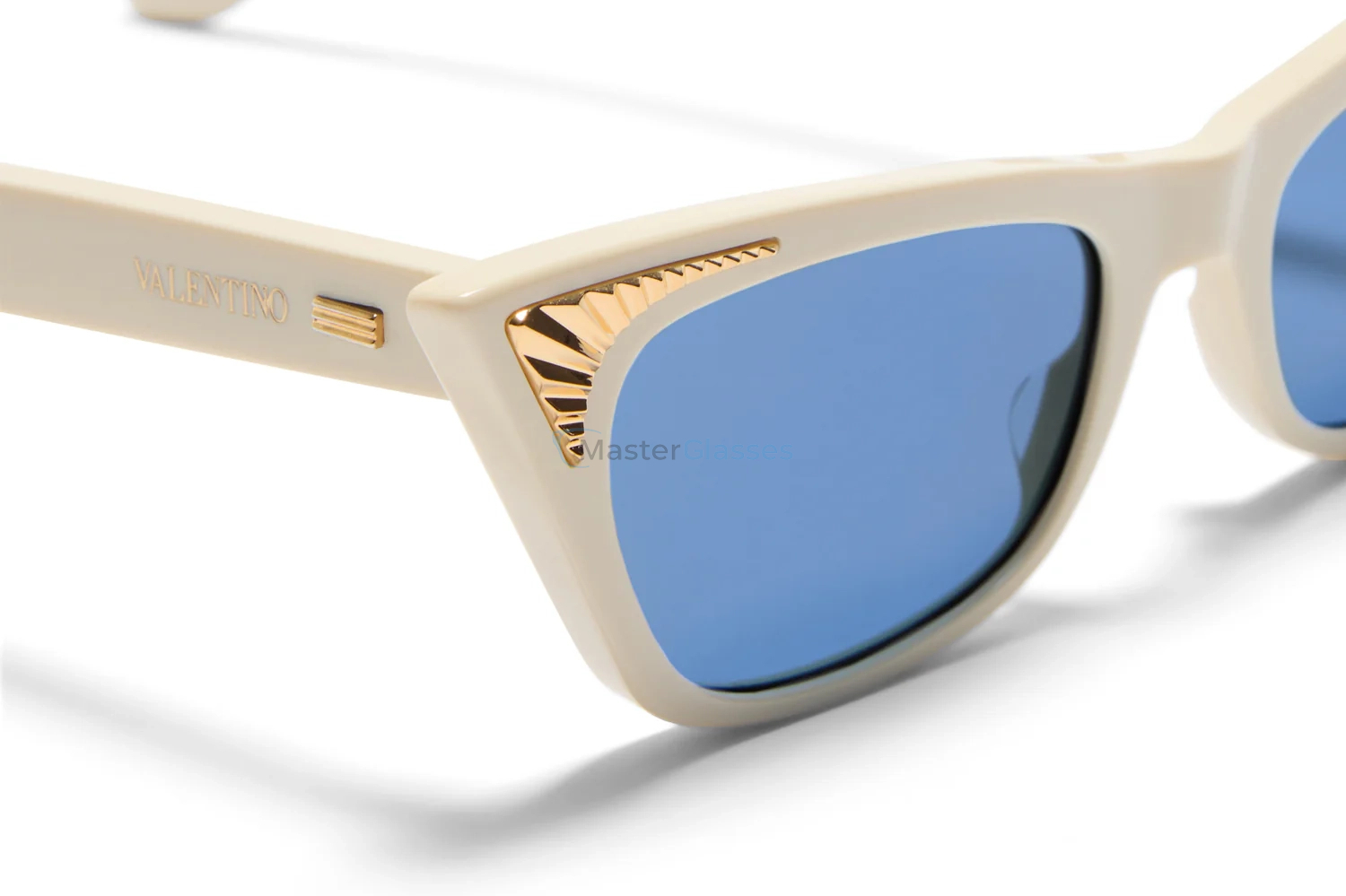   VALENTINO VLS-175 IVR - GLD,  Ivory - V-Light Gold, Blue Lenses
