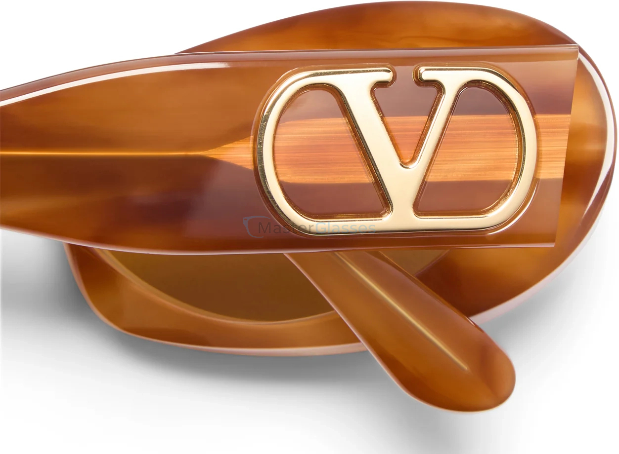   VALENTINO VLS-178 TRT - GLD,  Light Havana - V-Light Gold, Amber Lenses