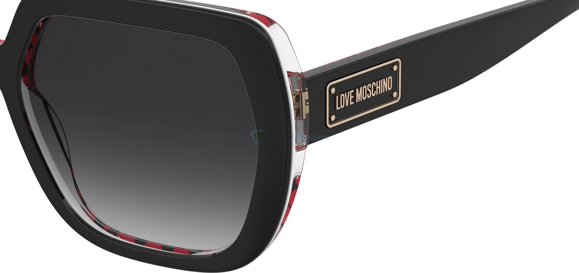   MOSCHINO LOVE MOL082/S UYY BLACK PATTERN RED