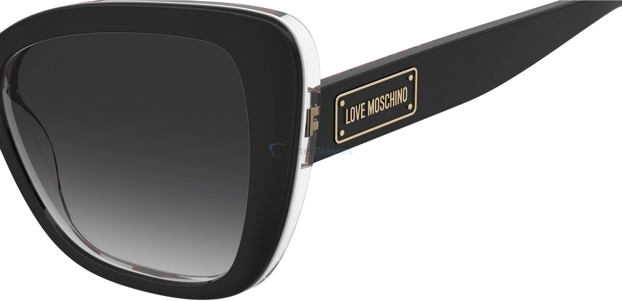   MOSCHINO LOVE MOL083/S UYY BLACK PATTERN RED