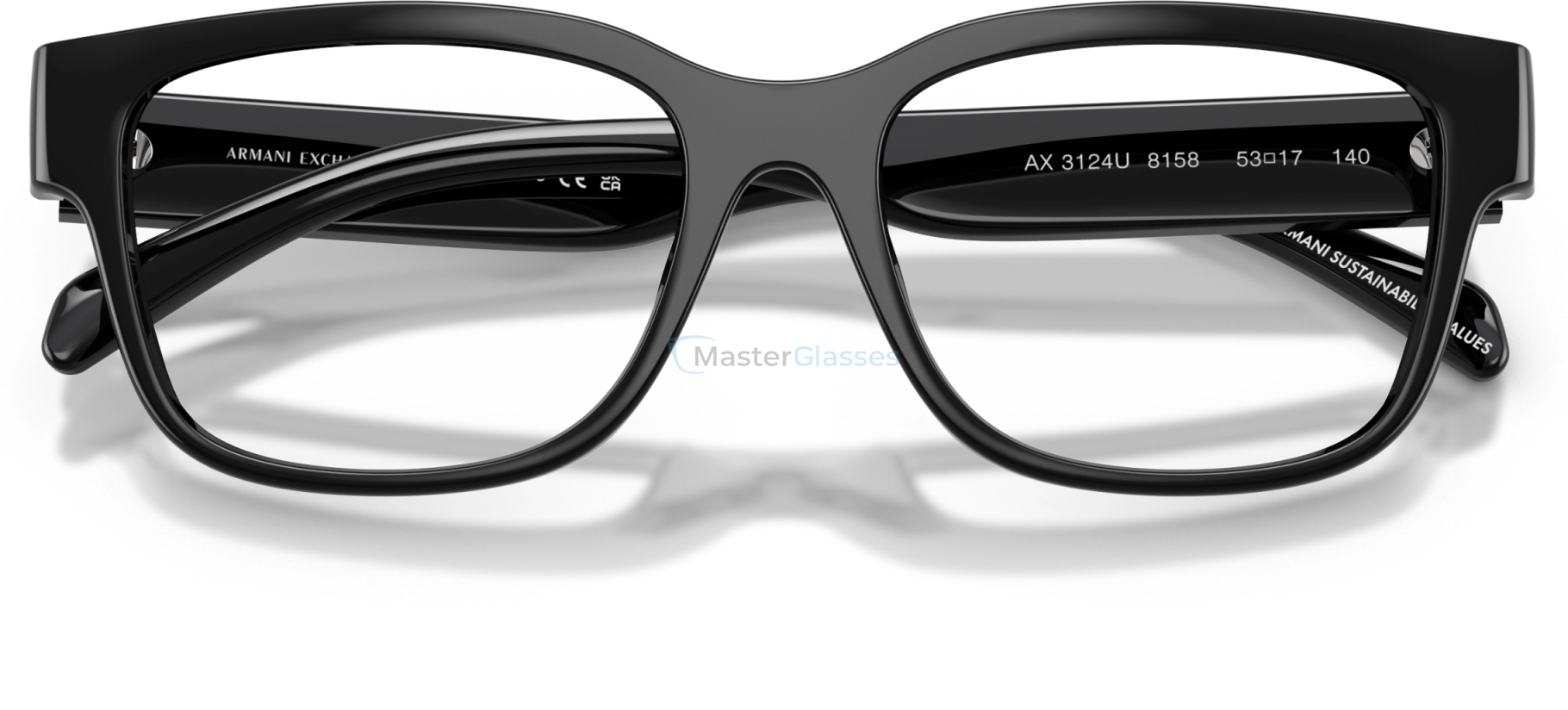  Armani Exchange AX3124U 8158 Black