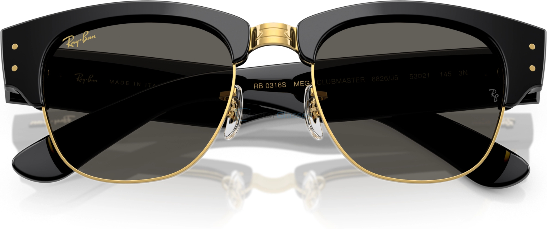   Ray-Ban MEGA CLUBMASTER RB0316S 6826J5 Black