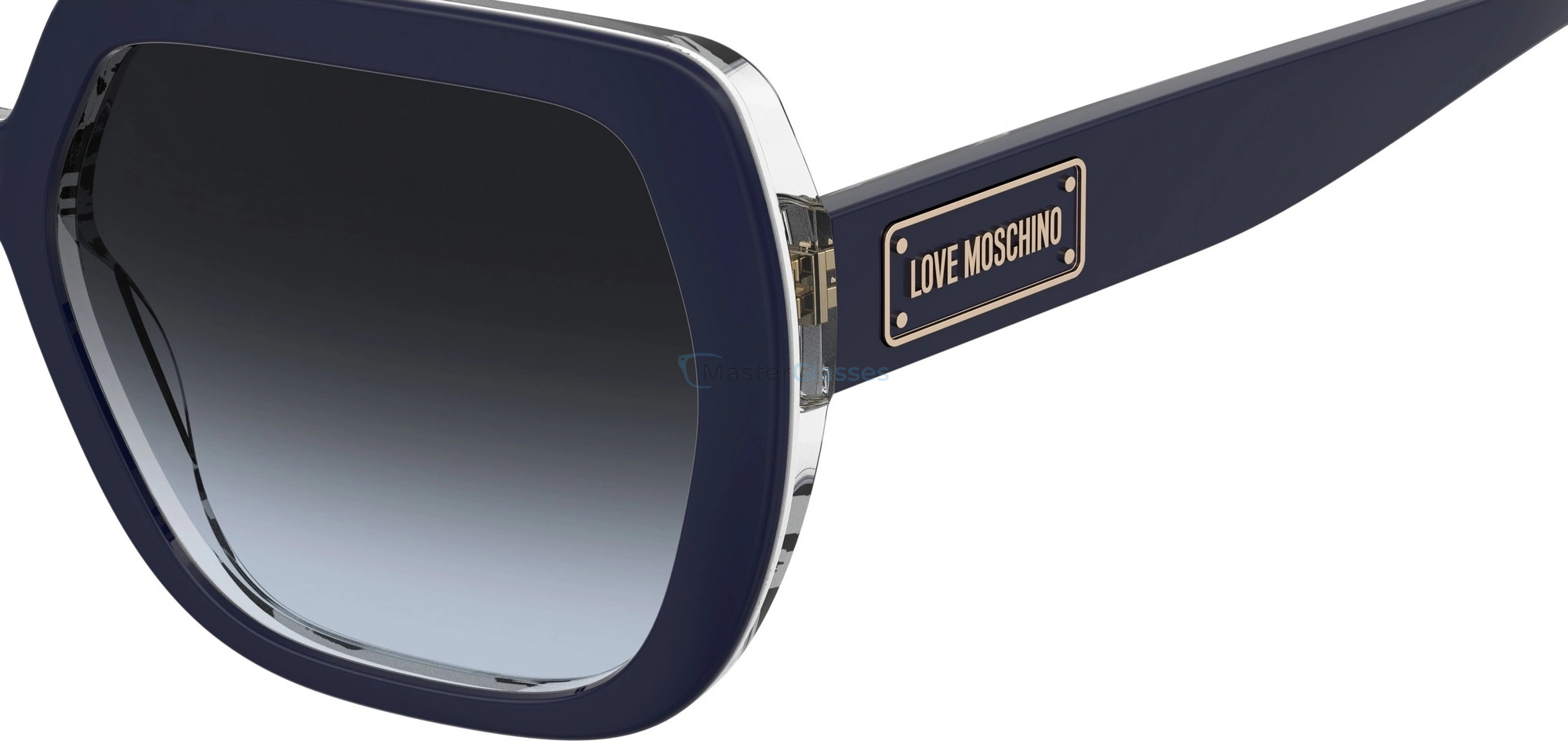   MOSCHINO LOVE MOL082/S 07W Blue Pattern Grey