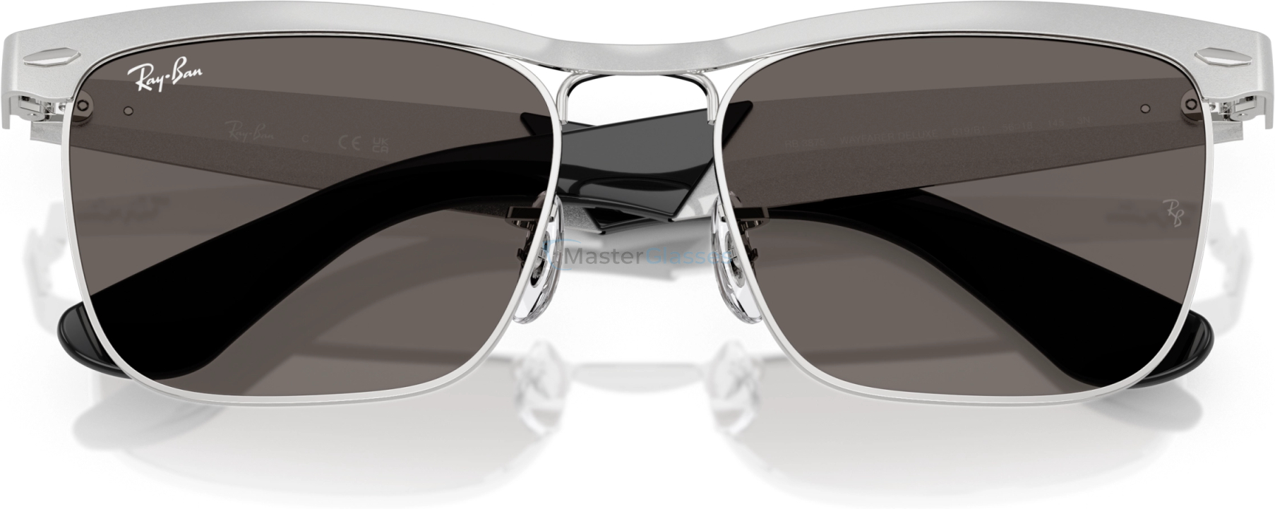  Ray-Ban WAYFARER DELUXE RB3875 019/B1 Silver