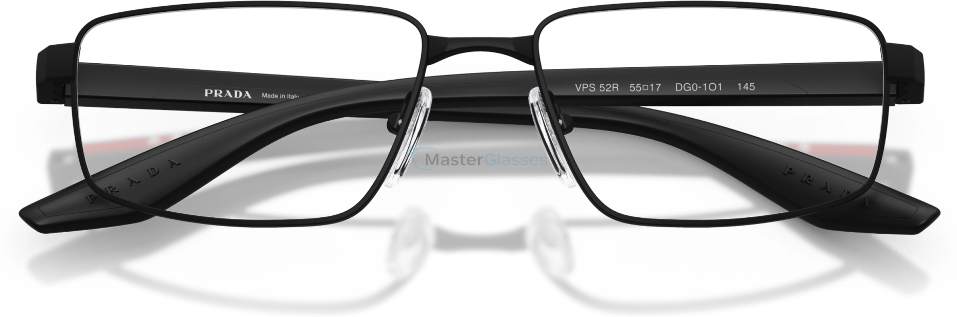 Prada Linea Rossa PS 52RV DG01O1 Black