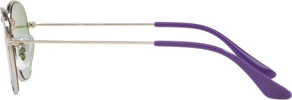 Солнцезащитные очки Ray-Ban Junior Hexagonal RJ9541SN 262/30 Silver Top Violet