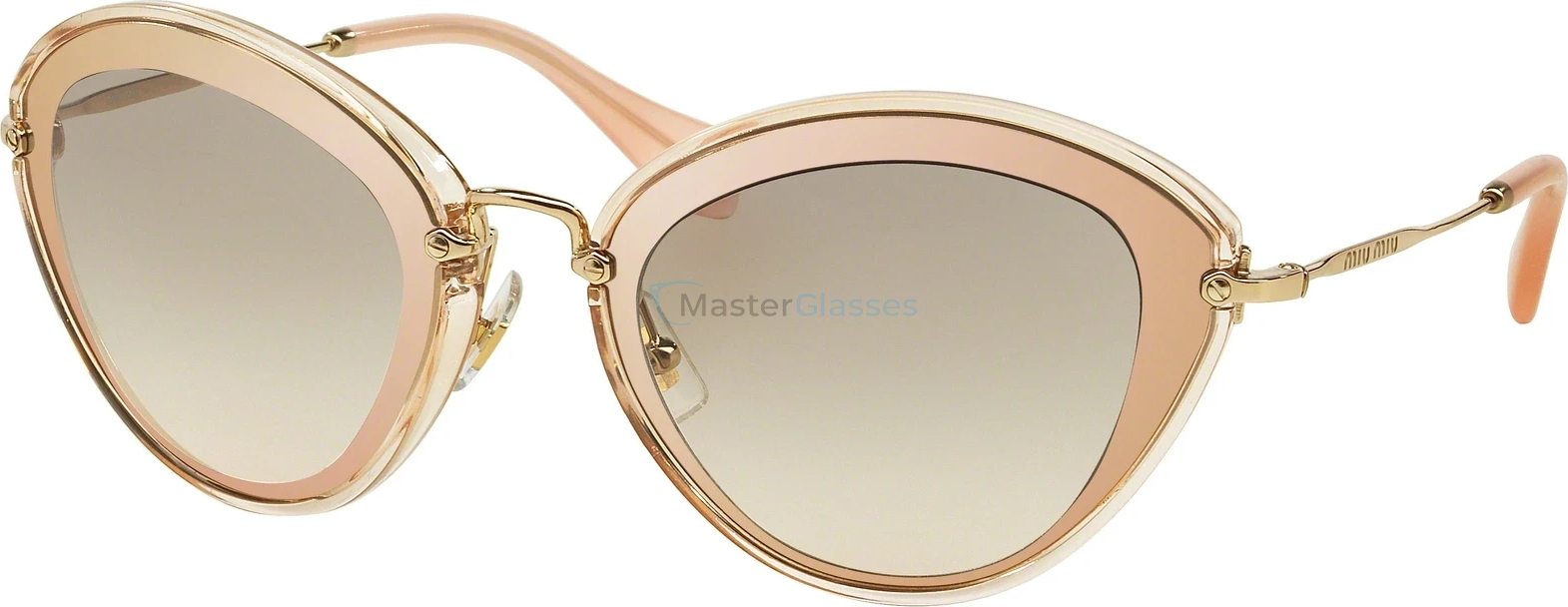 �������������� ���� MIU MIU MU 51RS UFD3H2 Transparent Pink/mirror Pink
