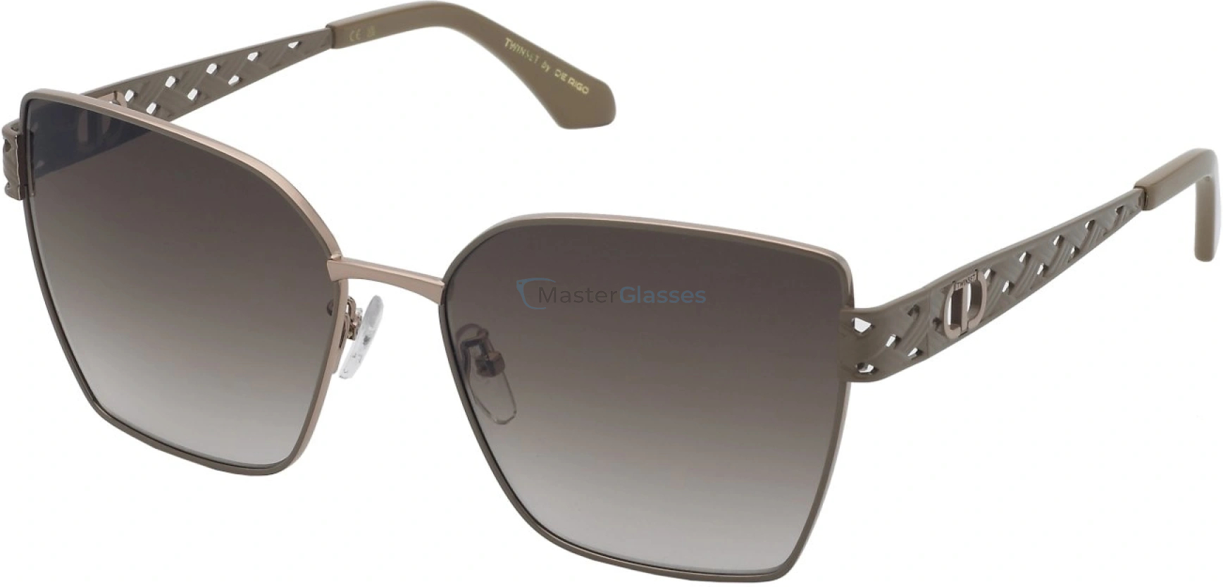   TWINSET STW107 0.00,  SHINY RED GOLD W/COLOURED PART, BROWN GRADIENT BROWN