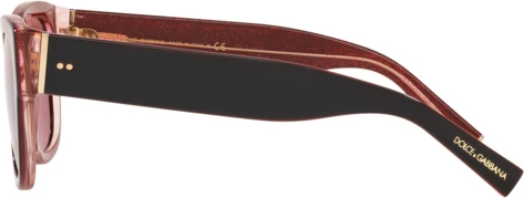 Солнцезащитные очки Dolce & Gabbana DG4338 322569 Top Black On Glitter Bordeaux