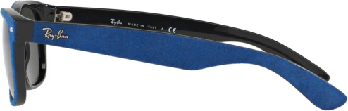   Ray-Ban New Wayfarer RB2132 6239 Black/top Blue Alcantara