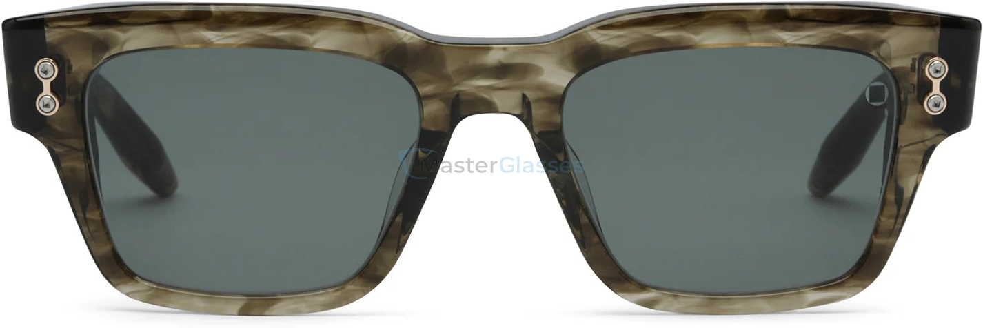   AKONI COLUMBA GRN - GLD,  Green Swirl - 12k Gold, Smoke Green Lenses