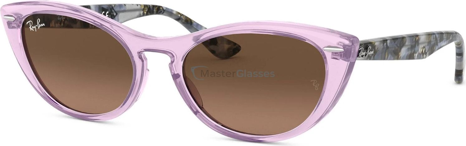 Солнцезащитные очки Ray-Ban Nina RB4314N 128443 Transparent Violet