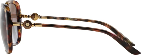 Солнцезащитные очки Versace VE4303 516168 Havana Trasp Fantasy Violet