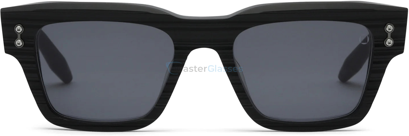   AKONI COLUMBA BLK - BLK,  Scraped Matte Black - Black Rhodium, Dark Grey Lenses