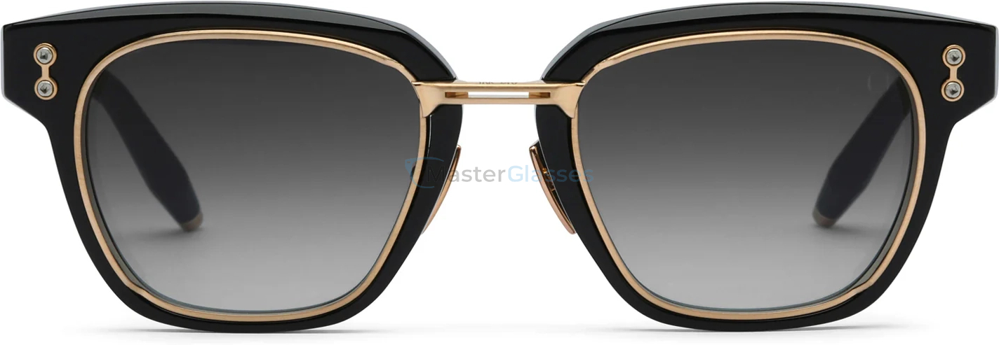   AKONI APOLLO BLK - GLD,  Black - Brushed 12k Gold, Dark Grey to Light Grey Lenses