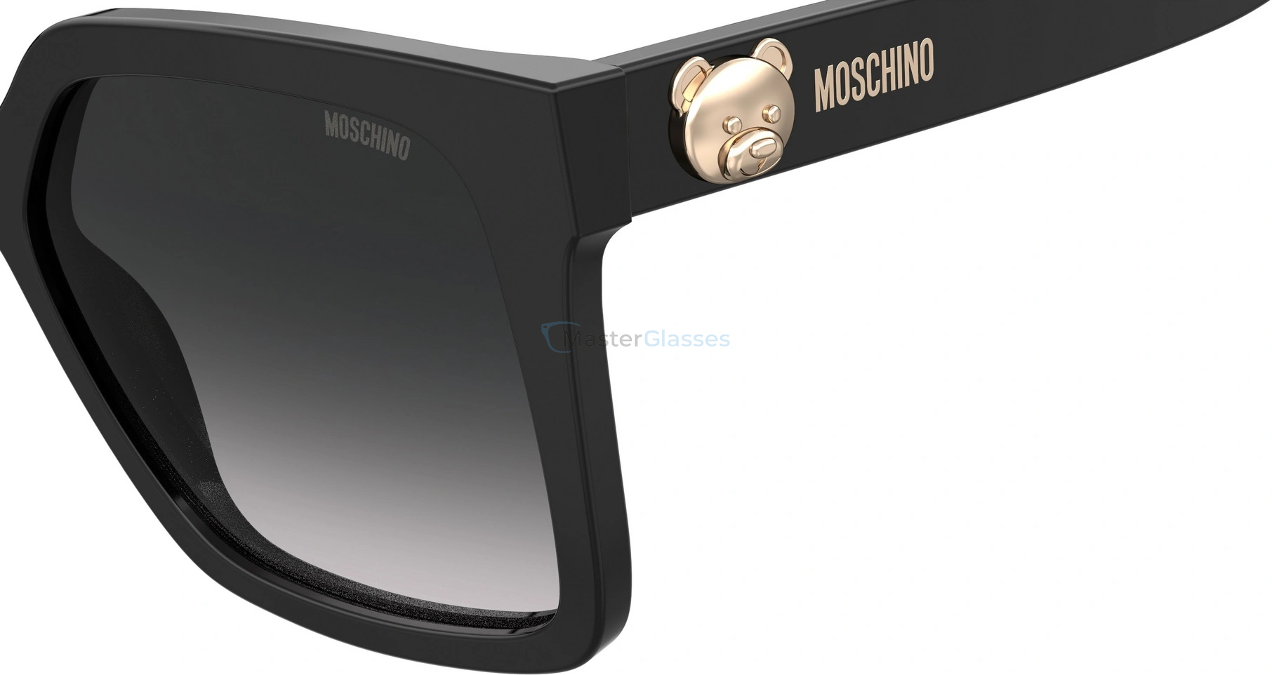   MOSCHINO MOS123/S 807,  BLACK, DARK GREY SF