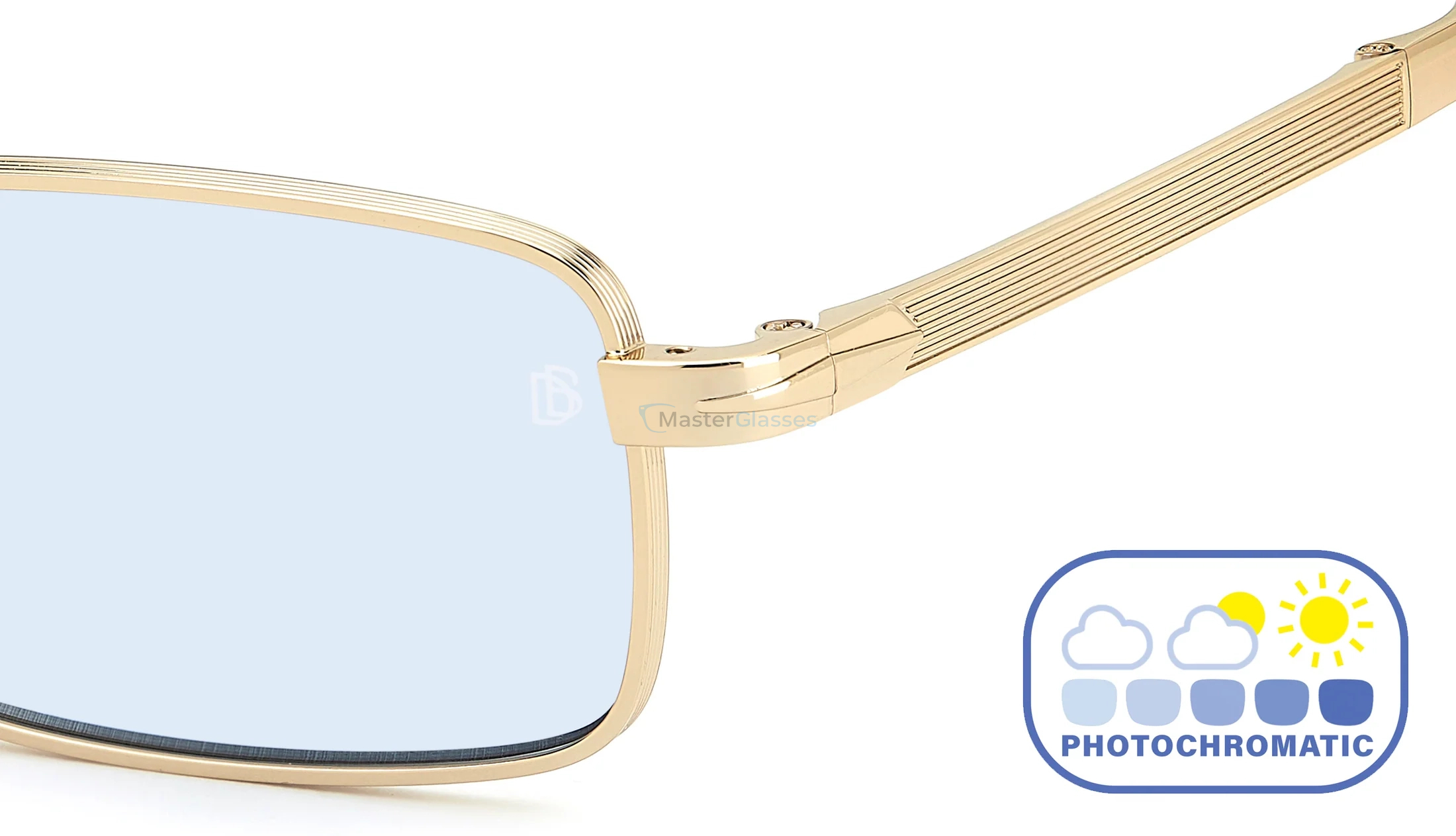   (, ) DAVID BECKHAM DB 99/ORIGAMI IDA Gold Beige Horn