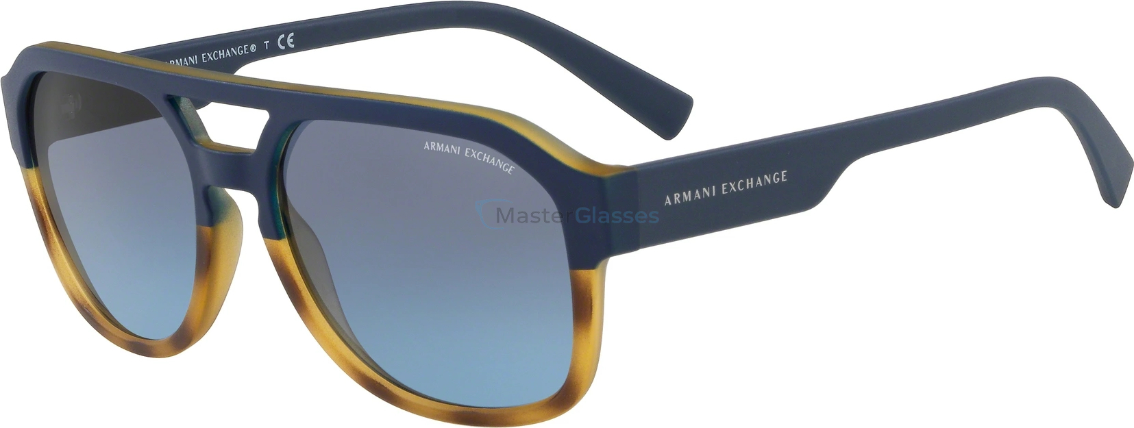   Armani exchange AX4074S 82468F Matte Havana/matte Blue
