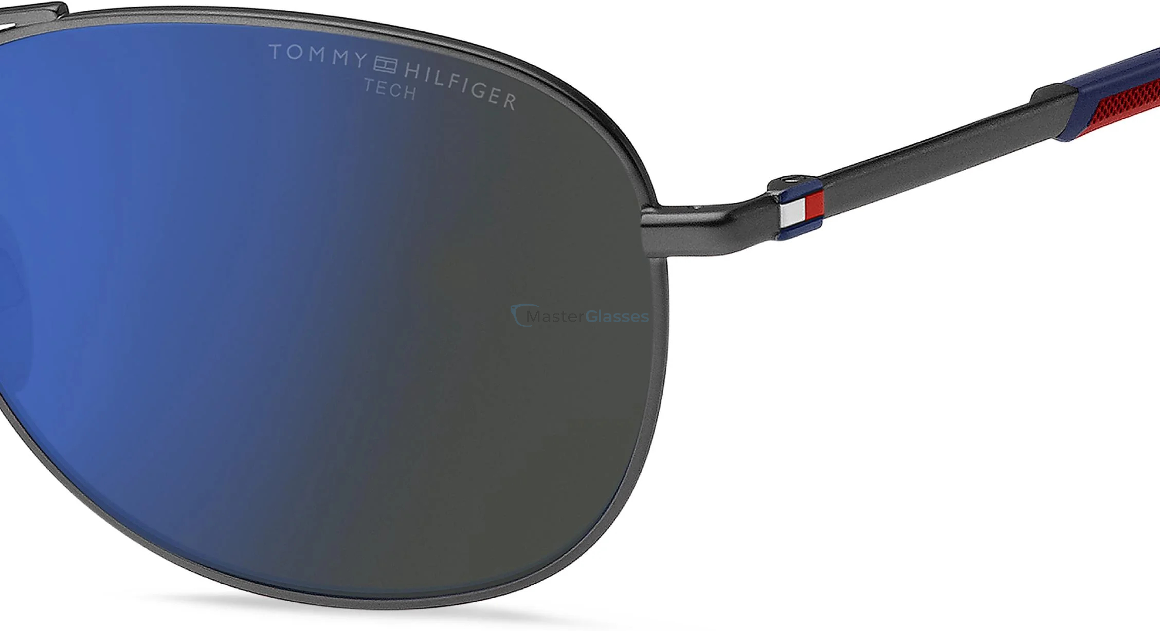   TOMMY HILFIGER TH 2023/S R80,  MATTE DARK RUTHENIUM, BLUE MULTILAYER HIGH CONTRAST