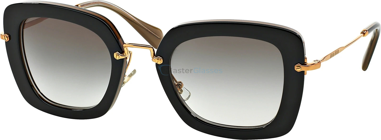 Солнцезащитные очки MIU MIU Special Project MU 07OS KAY0A7 Top Black/opal