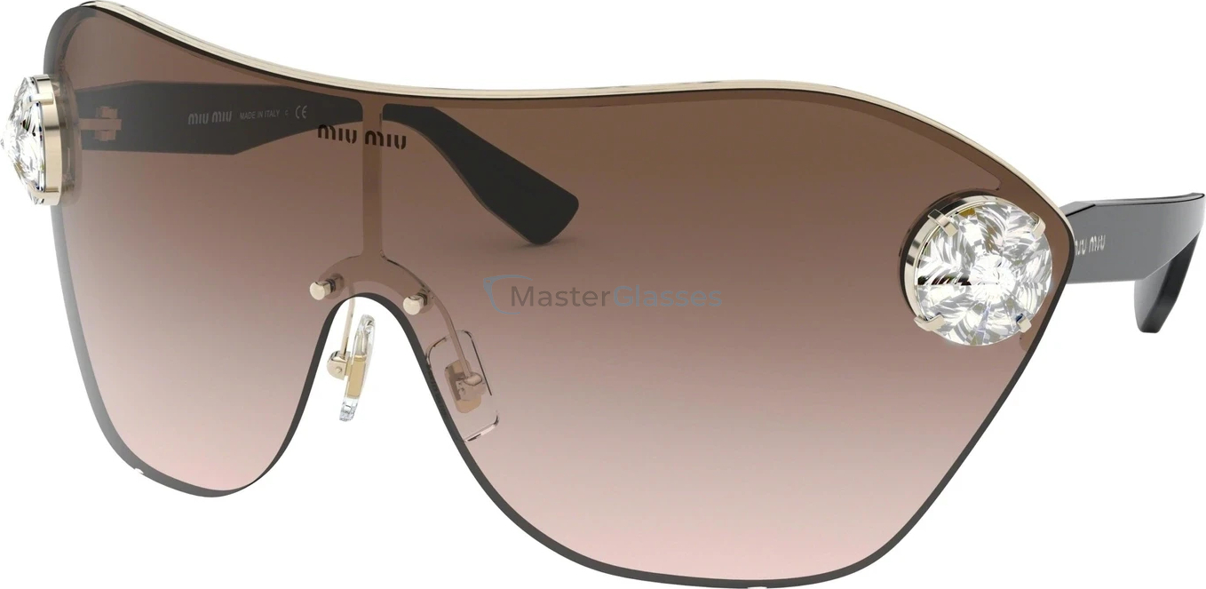 Солнцезащитные очки MIU MIU Ss 2019 Special Project MU 68US ZVN0A6 Pale Gold