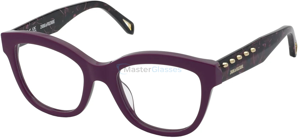  ZADIG VOLTAIRE VZV400 9MA,  SHINY CYCLAMEN, CLEAR
