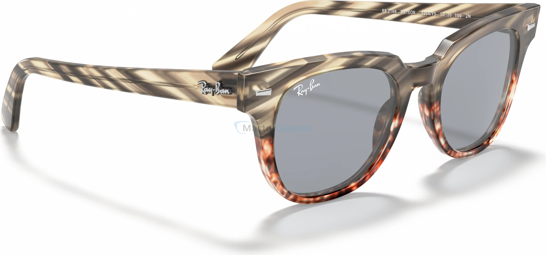   Ray-Ban Meteor RB2168 1254Y5 Grey Gradient Brown Stripped