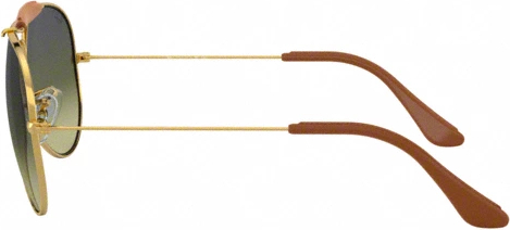 �������������� ���� Ray-Ban Aviator Craft RB3422Q 001/M9 Arista/light Brown Leather