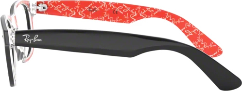 Оправа Ray-Ban New Wayfarer RX5184 2479 Top Black On Texture Red