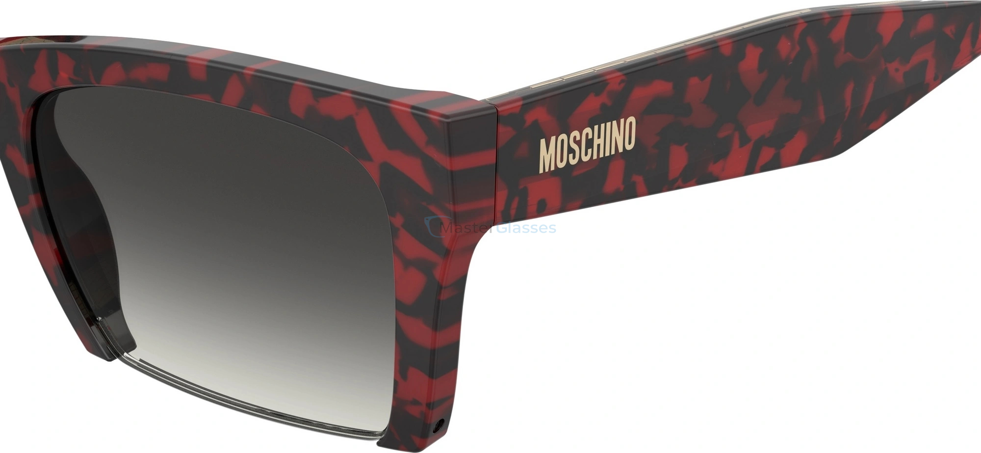   MOSCHINO MOS196/S 0UC Red Havana