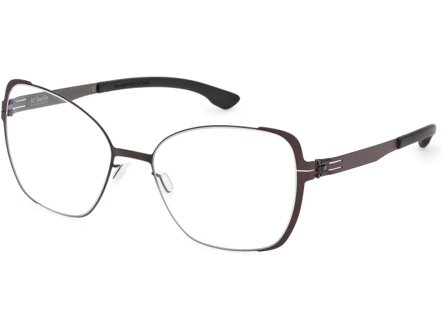 Ic! Berlin IC IRINE BORDEAUX SIDES-GUN-METAL/BLACK 55