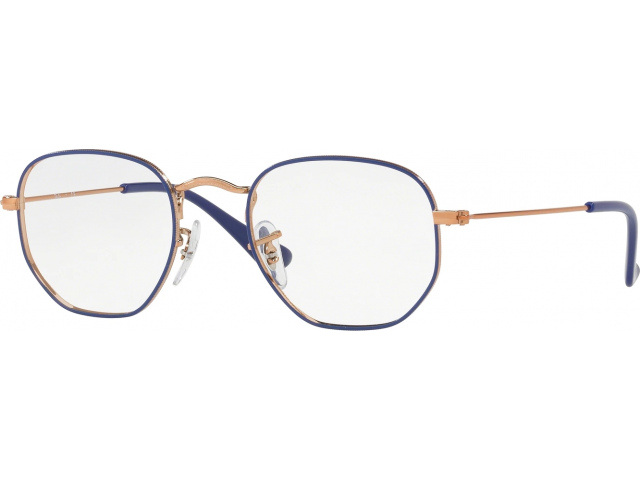  Ray-Ban Junior Hexagonal RY9541V 4063 Copper On Blue