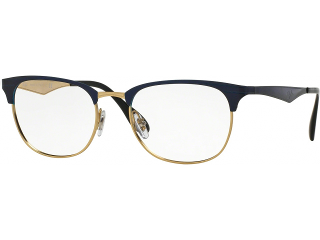  Ray-Ban RX6346 2872 Top Brushed Dk Blue On Gold