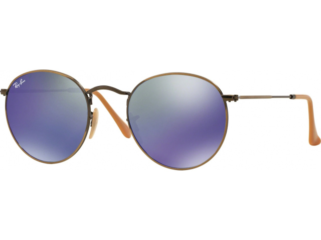 Солнцезащитные очки Ray-Ban Round Metal RB3447 167/68 Demiglos Brusched Bronze