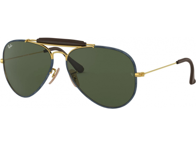   Ray-Ban Aviator Craft RB3422Q 919431 Gold/blue Jeans