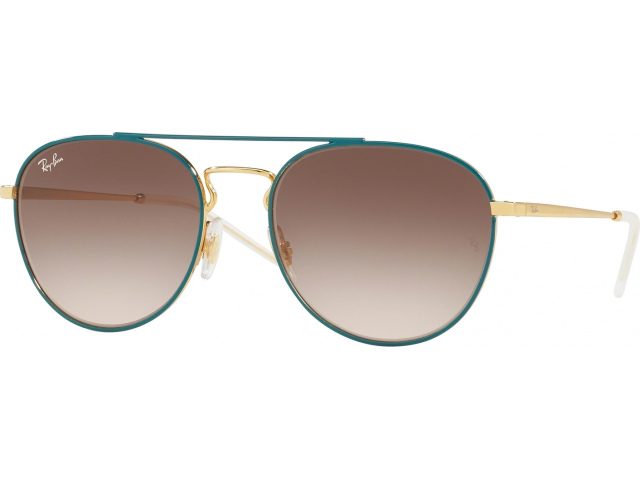 Солнцезащитные очки Ray-Ban RB3589 905613 Gold Top On Green