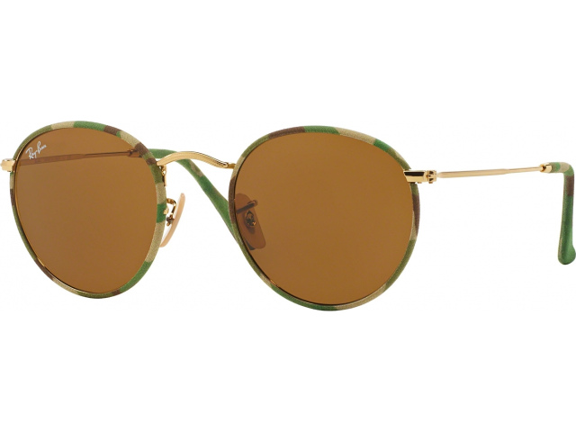 Солнцезащитные очки Ray-Ban Round Metal (m) RB3447JM 169 Camouflage Green/beige